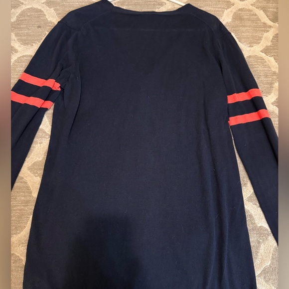 GAP Navy Cardigan with Red Accents - Picture 9 of 9